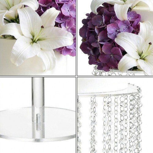 12in elegant acrylic - 12in, cake