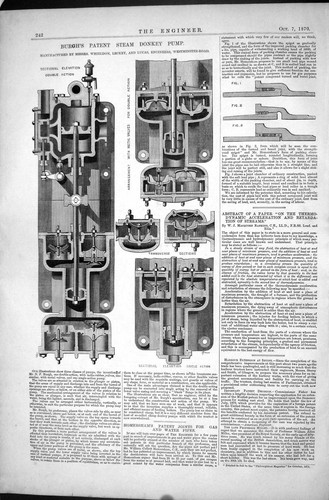 Old burgh patent steam - patent, donkey