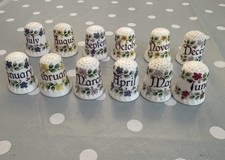 Vintage Thimbles Fenton Bone