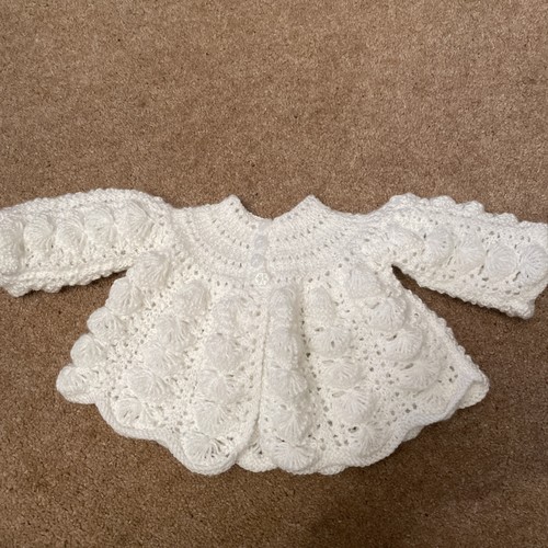 Hand knitted white - knitted, baby