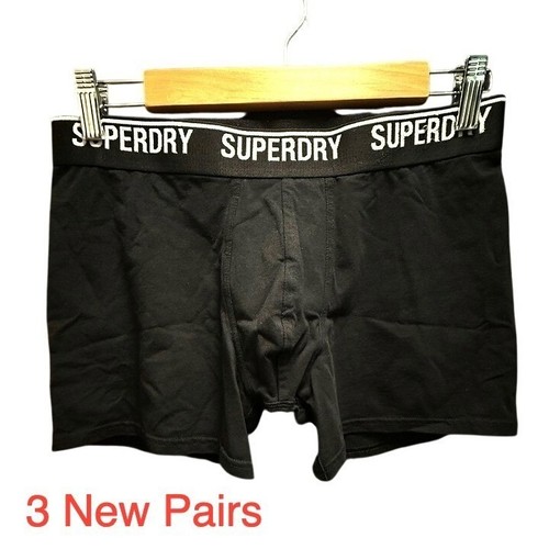 Superdry mens black - superdry, boxer