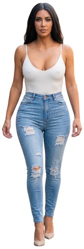 Ladies blue wash - wash, stretch