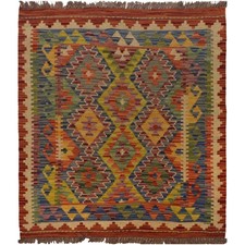 Small Kilim Oriental Wool Rug