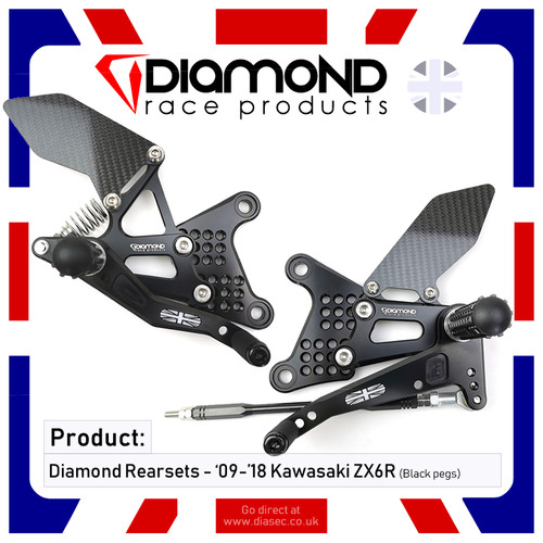 Diamond rearsets kawasaki - rearsets,