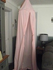 PINK BED/COT CANOPY 8 FOOT  TALL APPROX
