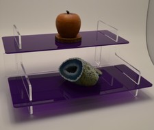2 Tier Acrylic Display Purple
