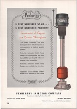 1939 Ad * Penberthy Injector Company * Constructed of Copper and Bronze