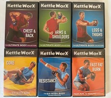 6 x Kettle Worx DVDs -