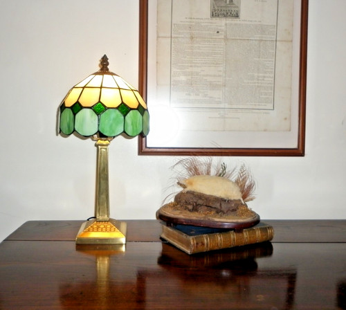 Tiffany style table - style, art