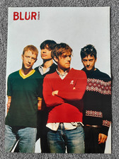 Blur - Vintage Double-Sided Poster 1995 - Damon Albarn - Britpop 90s - Very Rare