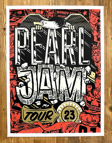 Pearl jam concert poster - pearl,