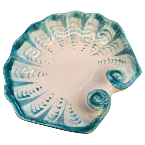 Beach decor ceramic shell - ceramic, dish