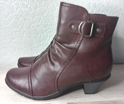 Pavers ladies burgundy ankle - ladies,