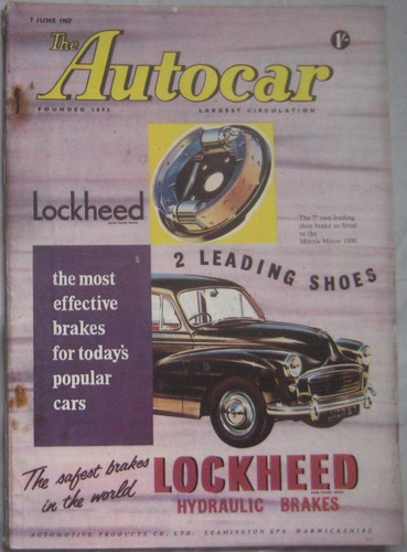 Autocar magazine june 1957 - magazine,