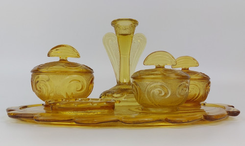 Art deco amber - deco, glass