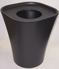 Three Black Magis Trash Bins Designed by Jasper Morrison, Suitable for any Room
