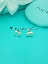 Tiffany & Co. Rare Elsa Peretti Sterling Silver LARGE 11mm Bean Studs Earrings