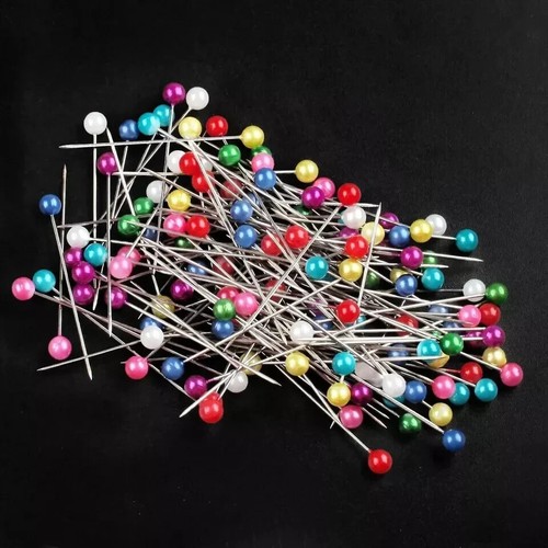 100 sewing pins multicolor - sewing,