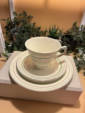 Creampetal Grindley Green Art Deko - tea trios - cups, saucers and plates.