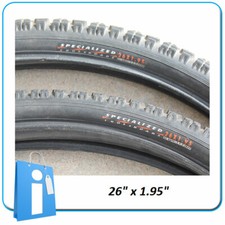 Antique Pair Of Retro Vintage 80s Specialized Crossroads 26 X 1.95" Black