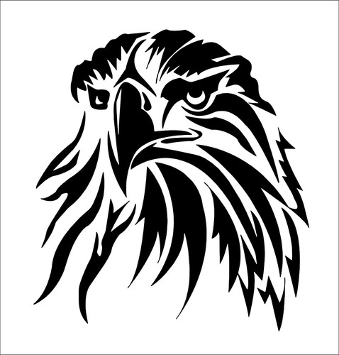 Bird prey head tribal vinyl - prey,