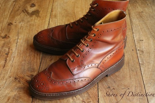 Tricker brown leather derby - brown,