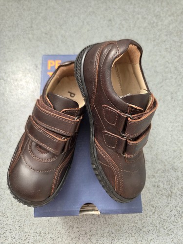 Boys brown leather school shoe - boys,