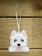 West Highland Terrier Hanging Decoration, Westie Gift, Westie Decoration