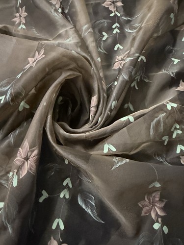 100 pure silk floral design - silk,