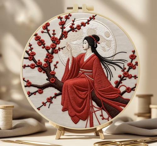 Embroidery kit red - embroidery,