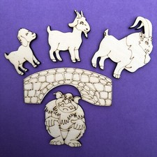  Billy Goat Gruff wood shapes