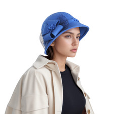 Women's Vintage Bow Mesh Wool