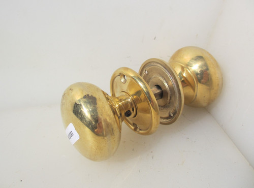 Brass door knobs handles - brass,