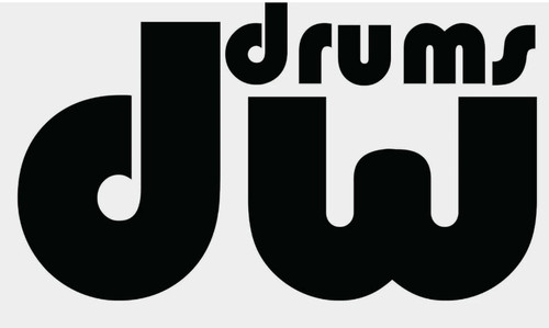 Drums logo vinyl - dw,