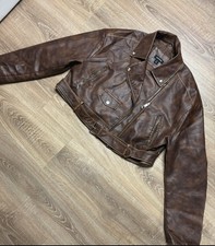 PLT Molly Mae Brown Leather Jacket