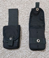 British Militar Black Pistol Magazine Pouches X2 Possible SAS Or MOD police
