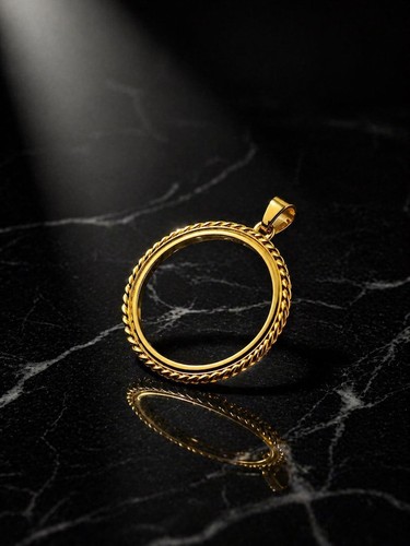 British sovereign coin bezel - coin,