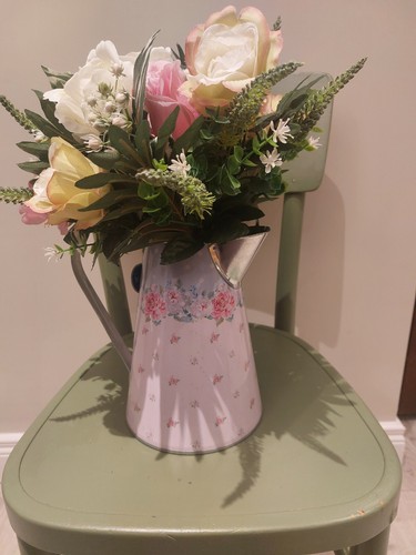 Pink artificial silk flower