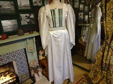 Ladies Ivory Medieval Dress plus headdress
