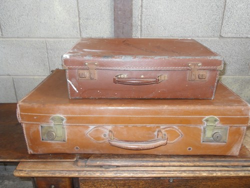 Vintage suitcase stack - suitcase,