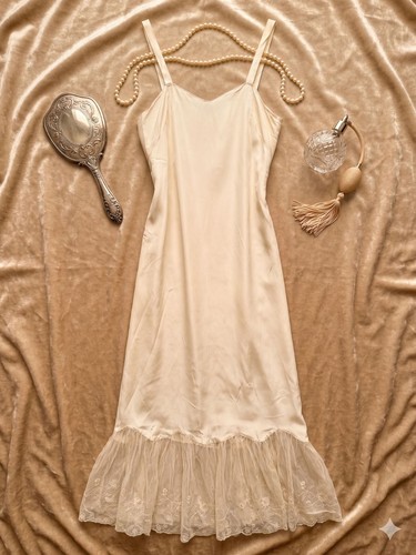 Vintage 1930s silk - vintage, dress