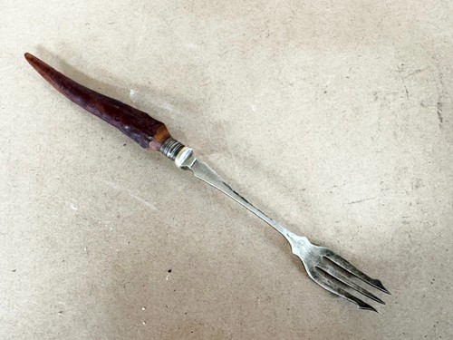 Antique horn handle silver - antique,