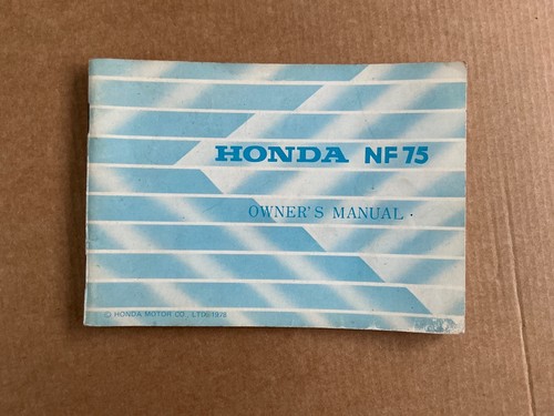 Genuine honda 1978 - nf75, nf