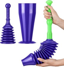 Luigi's Sink and Toilet Plunger Bundle - Unblockers for Toilets Sinks & Drains