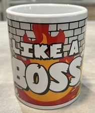 Nintendo Super Mario Bowser 'Like A Boss' Mug . 2017 Fun humour collectible. ￼