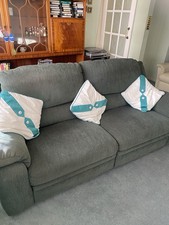 House Clearance 3 Seater Reclining Sofa Green Collection Only