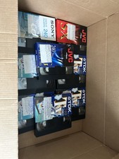 35 used blank VHS tapes.  Reusable but with recorded TV content from the 00’s