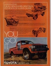 1979 Red Toyota 4x4 Pick Up