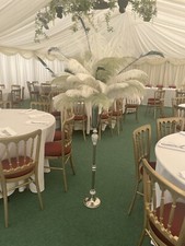 Floor Standing Ostrich Feather Centrepieces Hire Wedding Party Decoration Church