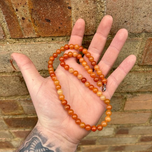 Red aventurine 8mm beaded - red,